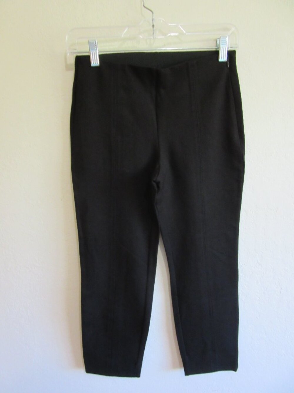 QUINCE Black Ultra-Stretch Pintuck Ankle Pants S NWT